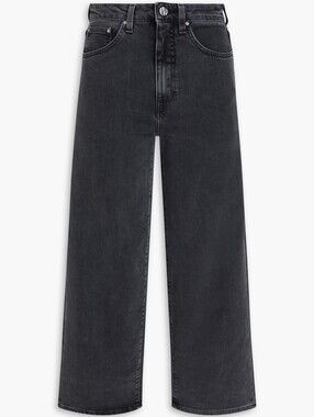 TOTEME Cropped High-rise Wide-leg Jeans